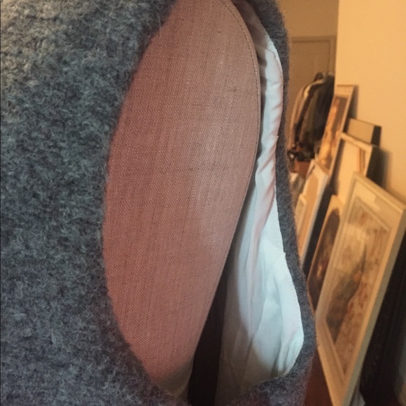 Pleione Gray wool fleece snap front vest - Picture 7 of 8